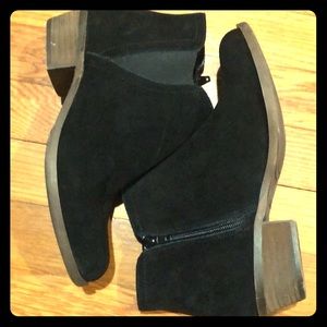 Black suede booties! New never worn.